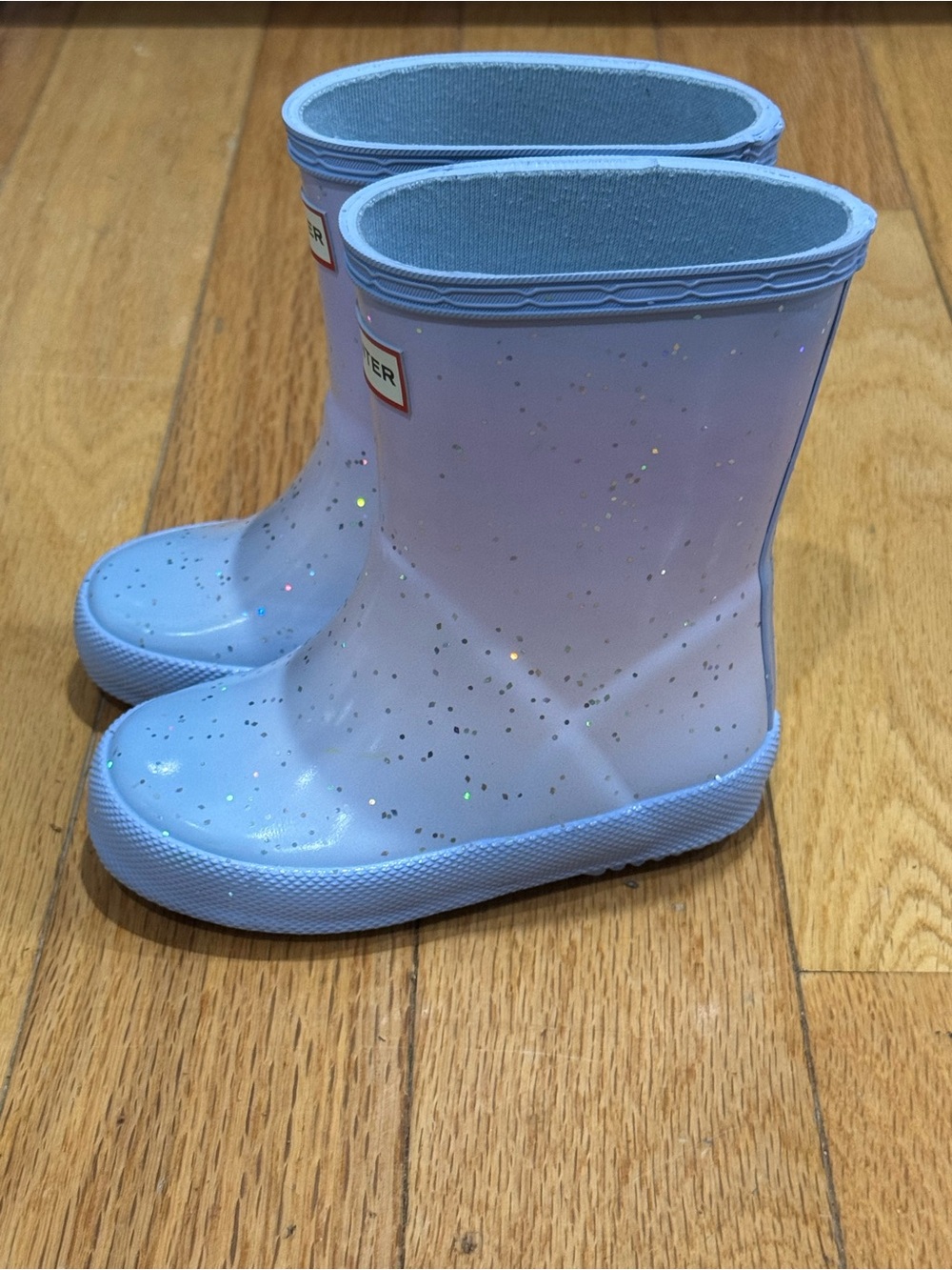 Hunter Kids Lavender Glitter Rain Boots